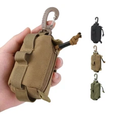 Military Molle Tactical Coin Wallet Small Key Ring Mini Storage Bag Tool Pouch