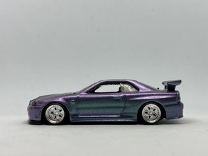 Hot Wheels 18 Nissan Gtr R34 Nissan Series 2 5 Custom Color Shift Paint Wheels Ebay