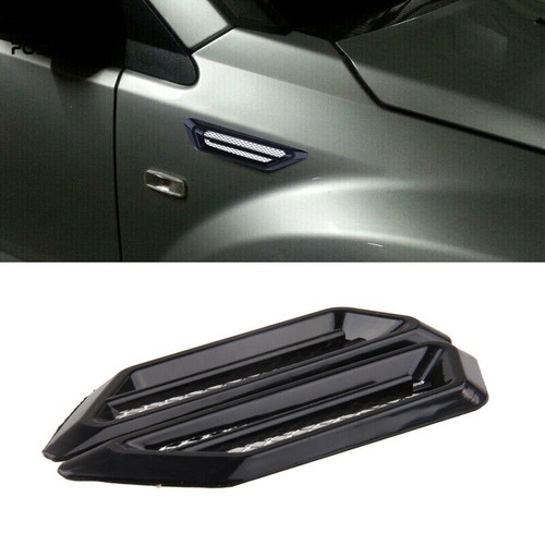 2Pcs Car Air Flow Fender Side Mesh Vent Sticker Decoration Car Accessories - Picture 2 of 12