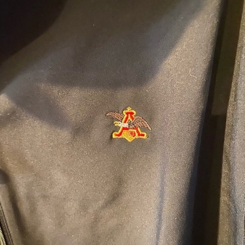 Anheiser Busch Jacket Mens Sz XL Weatherproof Windbreaker Golf full zip Logo New - Picture 4 of 8