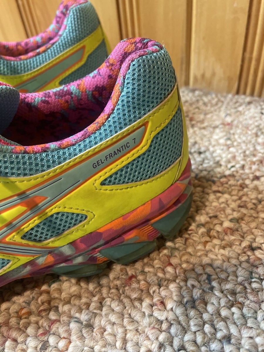 ASICS Bright Yellow Multi-Color Running Shoes with Pink Laces NOOSA TRI 16 | Women | Lucid Yellow/Bright Rose | Running  main image 3