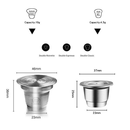 Cápsulas de café reutilizables de acero inoxidable iCafilas para L'OR Barista LM8012 - Imagen 6 de 12