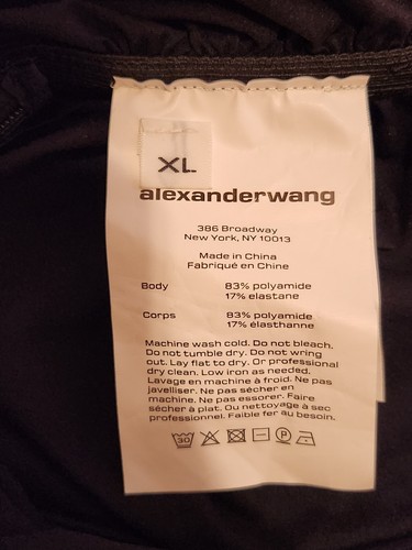 Vestido sin Mangas ALEXANDER WANG Cami Acanalado XL - Imagen 11 de 16
