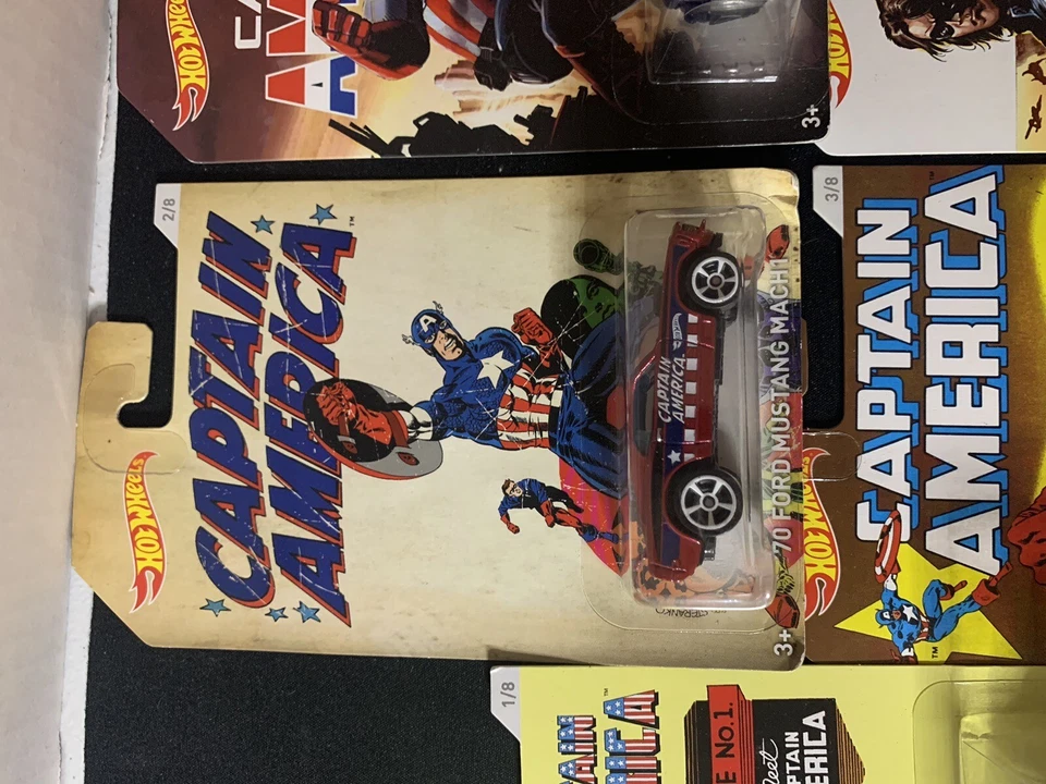 Lote sellado Hot Wheels Capitán América 2016 (7 del juego de 8 coches) Foto 3 de 4