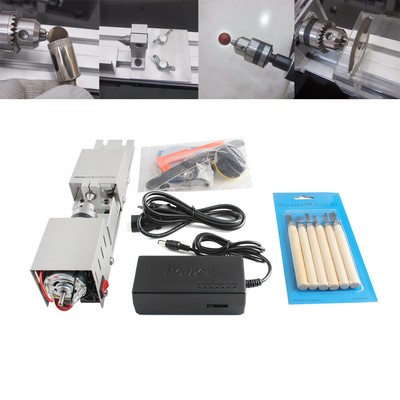 DIY Wood Mini Lathe Machine Polisher Table Sander Gringder Saw Cut US//EU Plug
