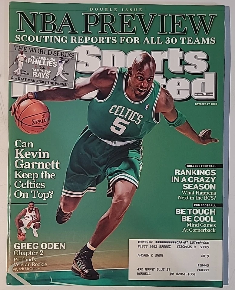2 revistas Sports Illustrated (años 2000) con cubiertas BOSTON CELTICS Foto 3 de 3