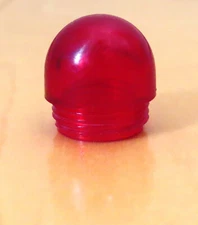 VTG Hot Rod Dashboard Indicator Light Lens RED Beehive-Shaped (15.75 x 15.75mm)