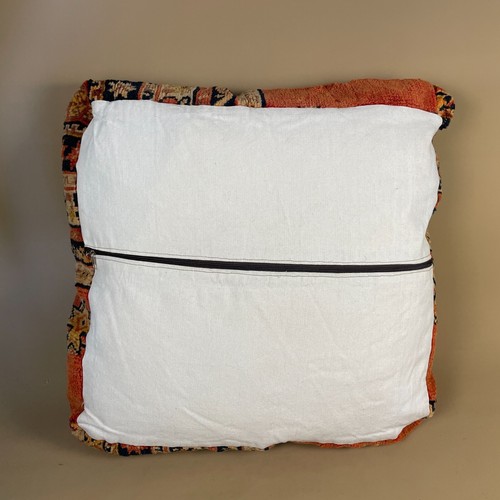 Vintage Kelim Boden Kissen Pouf Fußhocker Teppich Marokkanisch Handgewebt Stofftiert - Bild 16 von 17