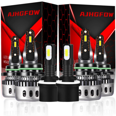 For GMC Envoy 2002-2009 6000K White 9005 9006 880 LED Headlight Fog Lights Bulbs