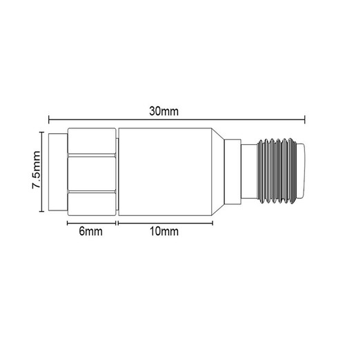 RF Coaxial Attenuator SMA JK Male to Female 2W DC-6GHz 50 ohm 1-30dB Connector - Picture 5 of 15