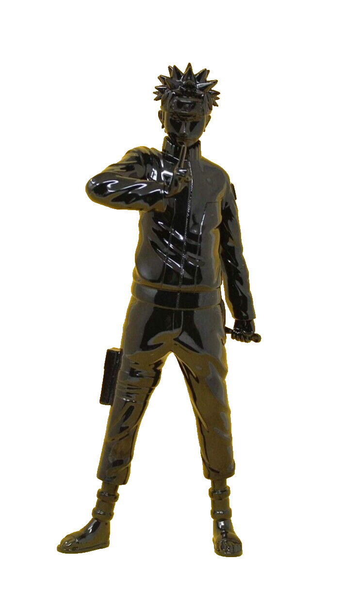 Naruto Uzumaki Resin Statue, Black, New In Box Shippuden Anime Icons
