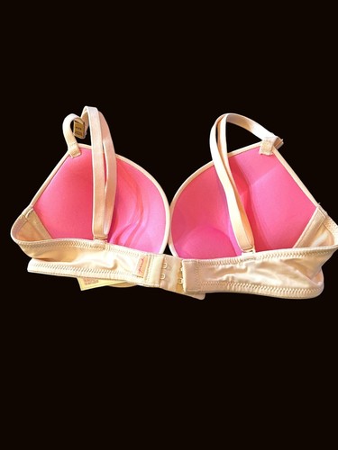 Victoria’s Secret 32A Pink Wear Everywhere Super Push Up-tan New - Picture 2 of 7
