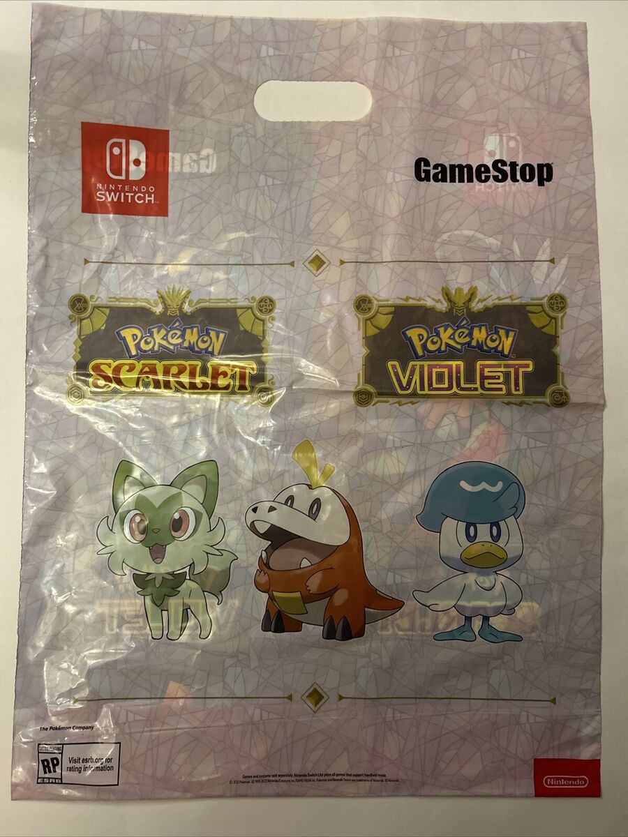 2022 Pokemon Scarlet and Violet GameStop Exclusive Promotional Promo Bag  18x14