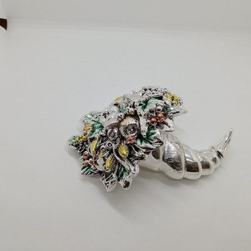ACCA ARGENTERIE SCULTURA IN ARGENTO 925 CORNUCOPIA FRUTTA AR 402 CN (0193) - Foto 4 di 10