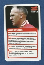 BILL SHANKLY 2010 Top Trumps FIFA WORLD CUP Soccer Trivia Game Card Scotland b!