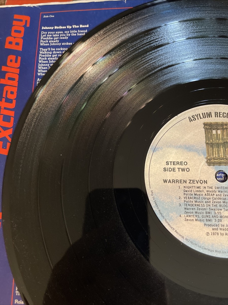 Warren Zevon–Excitable Boy-Vinyl LP 1978 Asylum Records – 6E