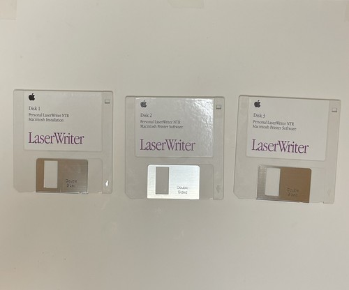 Adobe Photoshop 2.0.1 Software For Mac 3.5 Inch Floppy & Apple Laser Writer Disk - Picture 4 of 12