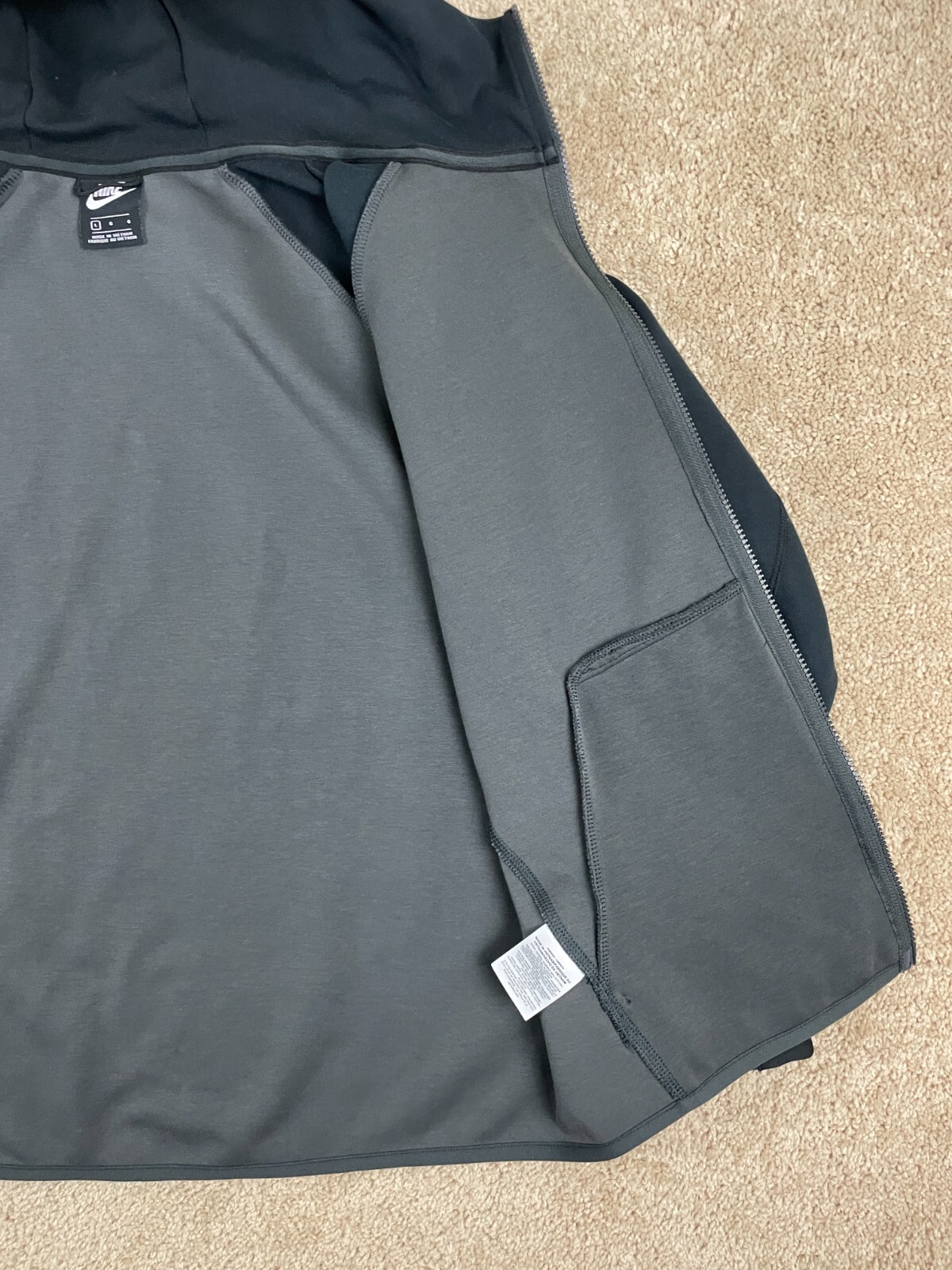 Nike Athletic Basic Jacket Mens Large Full Zip Ho… - image 7