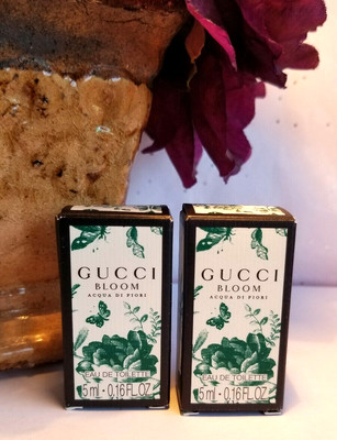 Gucci Bloom Acqua di Fiori Eau de Toilette Mini travel Size (EDT) 5ml Lot  of 2 X | eBay
