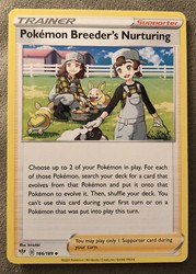 Pokemon Breeder's Nurturing 166/189 Darkness Ablaze
