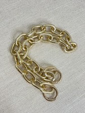 AUS Chunky statement chain Bag strap gold Oval 51cm shoulder baguette pochette