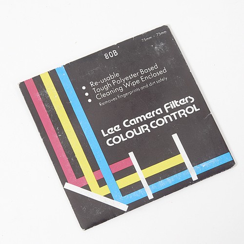 LEE 80B Colour Conversion 7.5 cm 3" Square Gel Filter NEW Old Stock