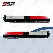 New Semi Truck Straight Spring Loaded Mud Flap Hanger Black Steel RH & LH 2.5"