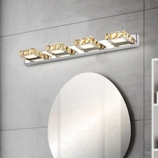 Modern LED Bathroom Lighting Crystal Mirror Front Vanity Light Make-up Wall Lamp