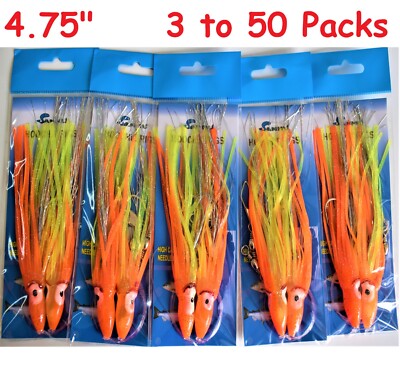 Multiple Hoochie Rigs 3 to 50 Packs 4.75
