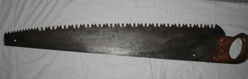 Antique Disston USA, 1 or 2 Man, Crosscut Logging Hand Saw 36" blade - Picture 4 of 14