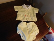 Newborn Romper Set Vintage Philippines Embroidered Child Walking Dog