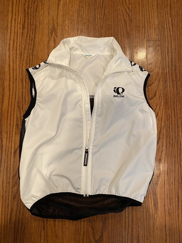 Chaleco de ciclismo Pearl Izumi Zephrr para mujer S blanco y negro usado en excelente estado Foto 2 de 4