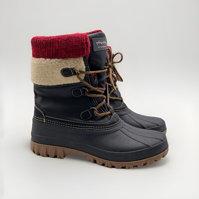 Storm By Cougar Creek Snow Boot Women's Size 11 NWOB Black