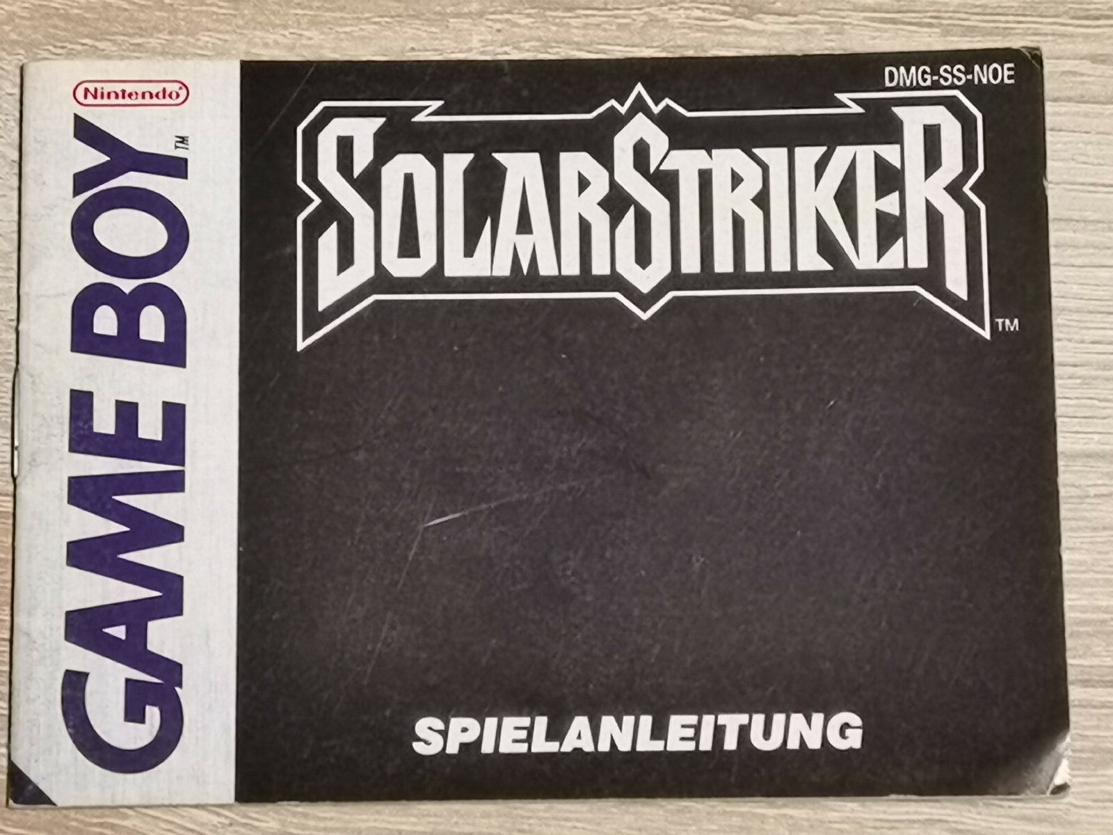 SOLAR STRIKER SOLARSTRIKER GAME BOY GAMEBOY (NOTICE SEUL MANUAL ONLY)