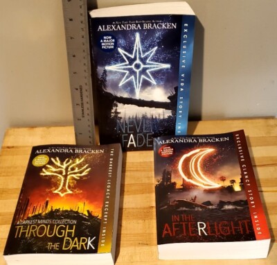 Set of 3 A Darkest Minds Novels,Through the Dark,Never Fade,In The After Light 