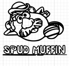 Spud Muffin Potato Head Decal