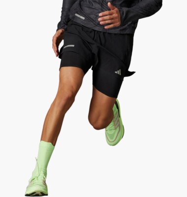 Adidas Ultimate 2-IN-1 Shorts IL7186 Black - Brand New MSRP $60