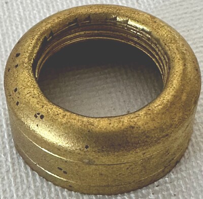 NOS 00 Nutmeg Brass Collar for Kerosene Oil Miniature Lamps