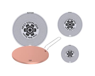 Heat Equalizer Set of All 3 Sizes - The Heat Diffuser for Gas Stove - Aluminu...