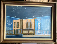 GEMÄLDE ORIENTLISCHER INNENRAUM INTERIEUR ORIENT MÄRCHENHAFT ZIMMER PALAST ANTIK