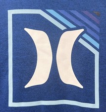 Boy's Hurley Blue Pullover Active Hoodie Size 8 with H20-DRI Wicking