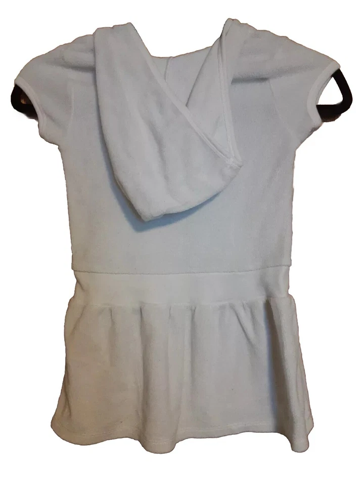 Vestido Xhilaration Cubre Con Capucha Niñas Talla XS 4/5 Blanco Foto 3 de 4