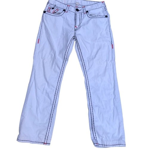 Vintage True Religion Jeans Size 33 White Super T - Foto 9 di 12