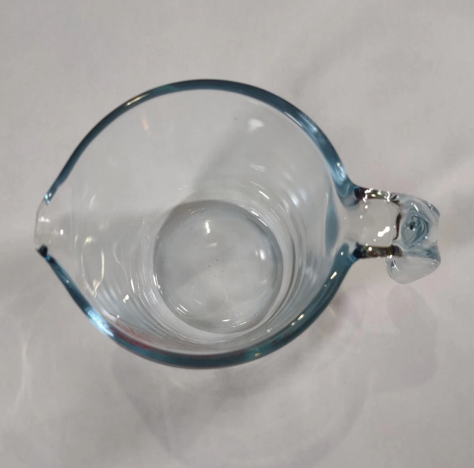 Taza Medidora Pyrex Vidrio Transparente 1 Pinta/1/2 Litro Rojo 75 Aniversario 1915-1990 Foto 3 de 4