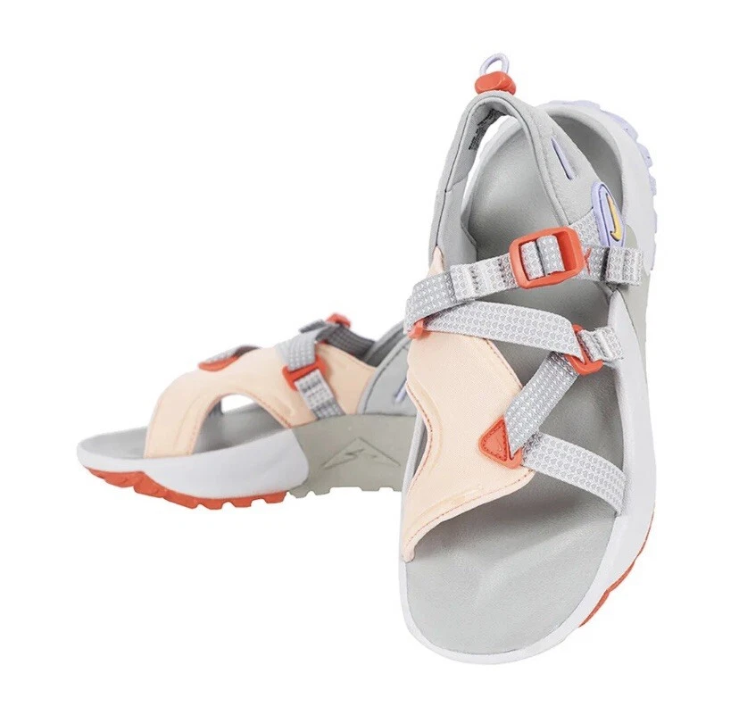 Nike Oneonta sandali donna slide comodi ciabatte giornaliere flat argento DJ6601 003