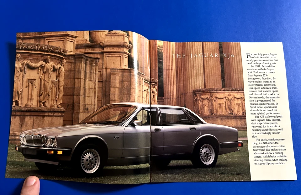 1991 Jaguar XJ6 Sovereign XJS Convertible 14-page Original Car Sales Brochure Foto 2 de 4