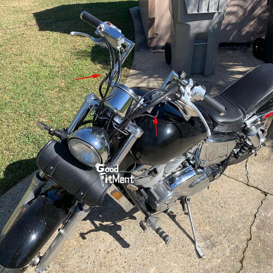 For Ducati ST2 ST3 ST4 ST4S 8" Rise Motorcycle 1'' Handlebars Z Bar Drag Bars Foto 4 de 4