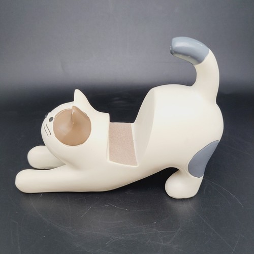 Kitty Cat Cell Phone Holder Stand Support Dock Mobile Resin Cartoon Desk Decor - Picture 5 of 8