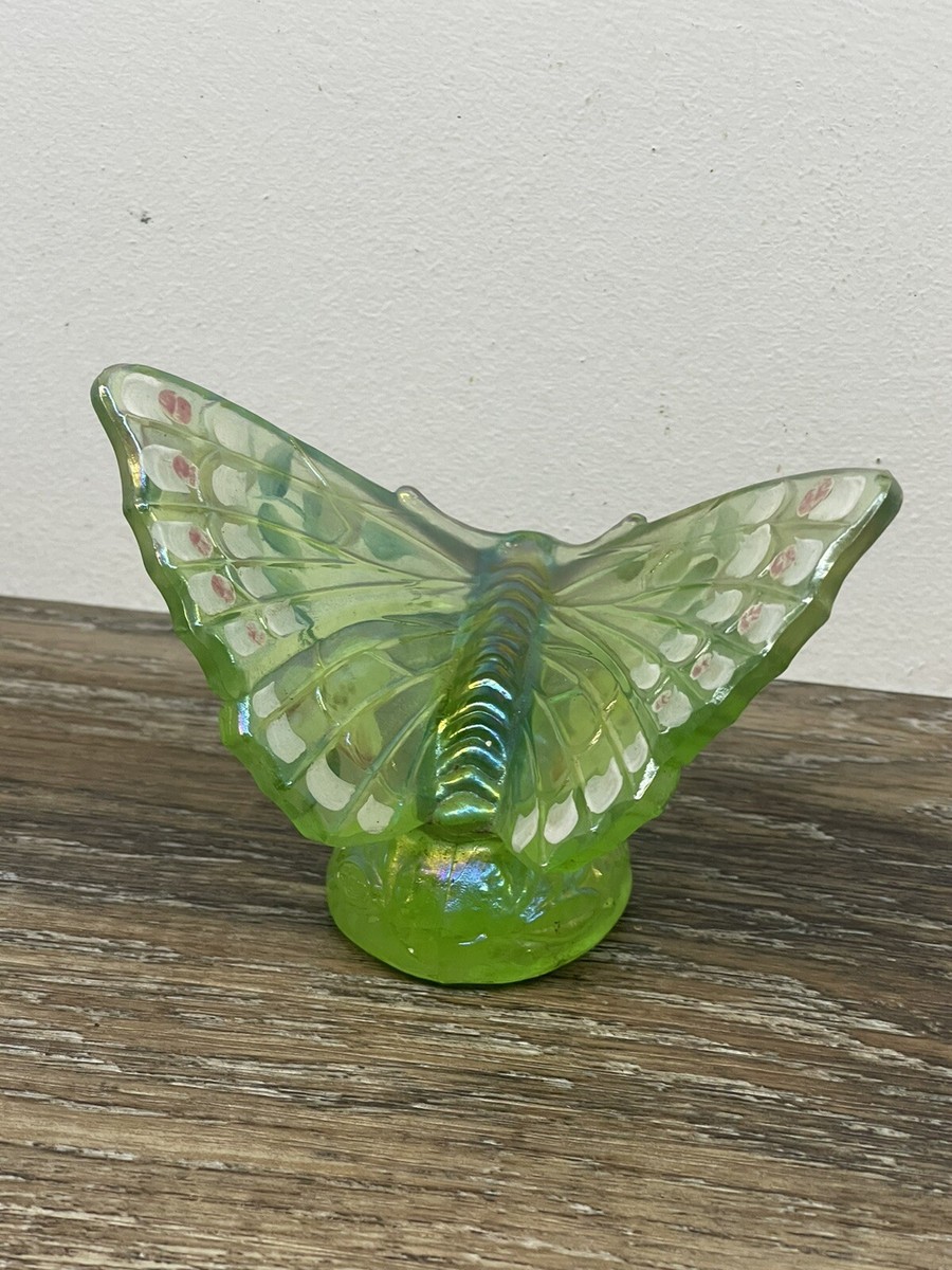 Vintage Fenton Butterfly Hand Painted Glass Butterfly | eBay