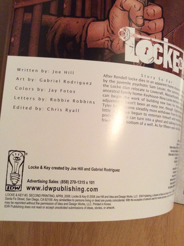 Unterzeichnet Joe Hill Locke & Key Schuber Serie Sdcc 2008 Limited IDW Pub + Pic - Picture 11 of 12